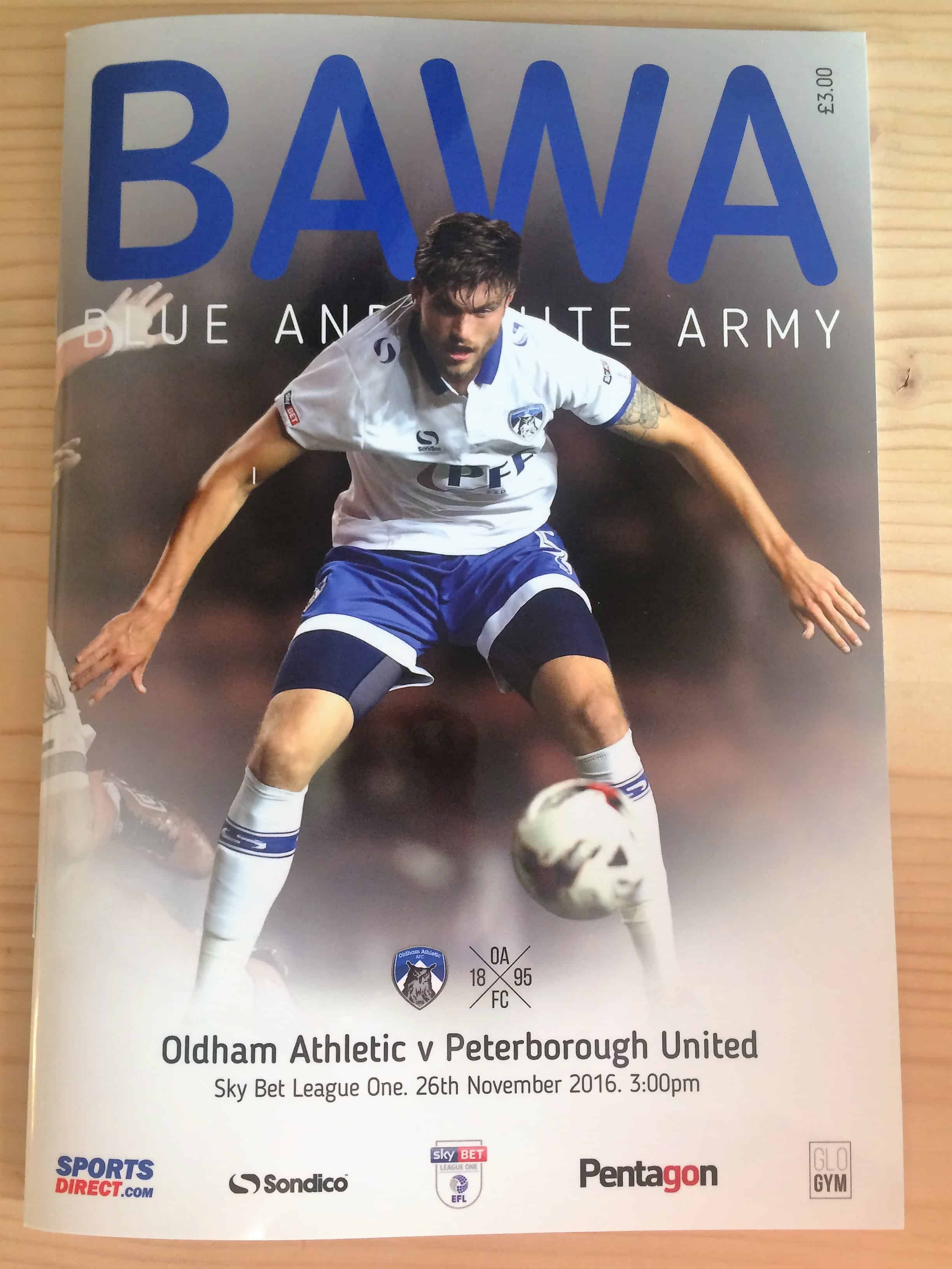 Oldham Athletic FC v Peterborough United FC